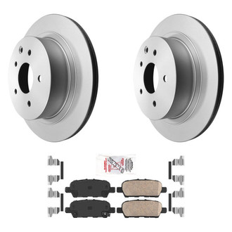 AmeriBRAKES® - AmeriPRO™ Plain Rear Brake Kit with Ceramic Pads