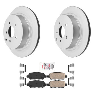 AmeriBRAKES® - AmeriPRO™ Plain Rear Brake Kit with Ceramic Pads