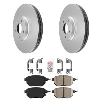 AmeriBRAKES® - AmeriPRO™ Plain Front Brake Kit with Ceramic Pads