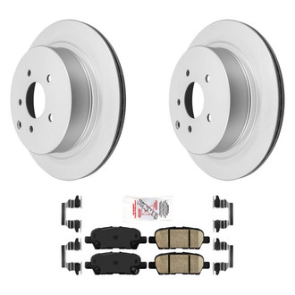 AmeriBRAKES® - AmeriPRO™ Plain Rear Brake Kit with Ceramic Pads