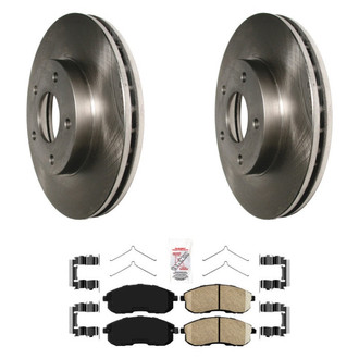 AmeriBRAKES® - AmeriPRO™ Plain Front Brake Kit with Ceramic Pads