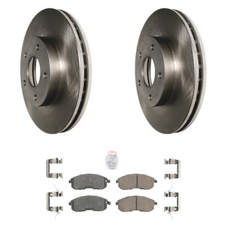 AmeriBRAKES® - AmeriPRO™ Plain Front Brake Kit with Ceramic Pads