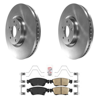 AmeriBRAKES® - AmeriPRO™ Plain Front Brake Kit with Ceramic Pads