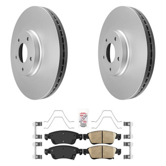 AmeriBRAKES® - AmeriPRO™ Plain Front Brake Kit with Ceramic Pads