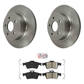 AmeriBRAKES® - AmeriPRO™ Plain Rear Brake Kit with Ceramic Pads