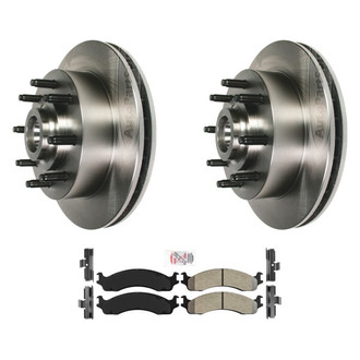 AmeriBRAKES® - AmeriPRO™ Plain Front Brake Kit with Semi-Metallic Pads