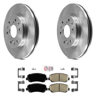 AmeriBRAKES® - AmeriPRO™ Plain Front Brake Kit with Ceramic Pads