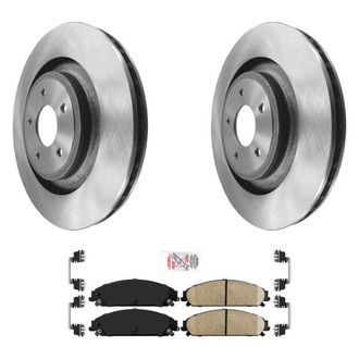 AmeriBRAKES® - AmeriPRO™ Plain Front Brake Kit with Ceramic Pads