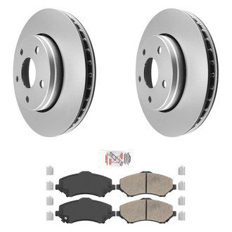 AmeriBRAKES® - AmeriPRO™ Plain Front Brake Kit with Ceramic Pads