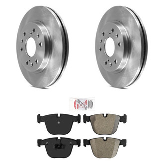AmeriBRAKES® - AmeriPRO™ Plain Rear Brake Kit with Semi-Metallic Pads