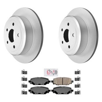 AmeriBRAKES® - AmeriPRO™ Plain Rear Brake Kit with Ceramic Pads