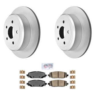 AmeriBRAKES® - AmeriPRO™ Plain Rear Brake Kit with Ceramic Pads
