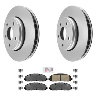 AmeriBRAKES® - AmeriPRO™ Plain Front Brake Kit with Ceramic Pads