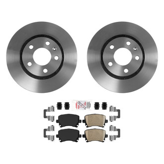 AmeriBRAKES® - AmeriPLATINUM™ Rear Brake Kit with Ceramic Pads