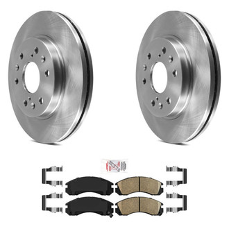 AmeriBRAKES® - AmeriPRO™ Plain Front Brake Kit with Ceramic Pads