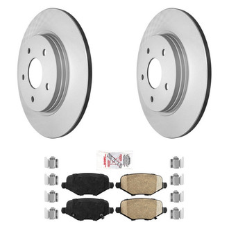 AmeriBRAKES® - AmeriPRO™ Plain Rear Brake Kit with Ceramic Pads