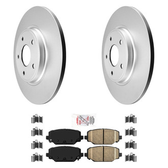 AmeriBRAKES® - AmeriPRO™ Plain Rear Brake Kit with Ceramic Pads