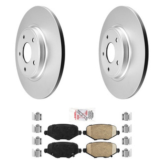 AmeriBRAKES® - AmeriPRO™ Plain Rear Brake Kit with Ceramic Pads