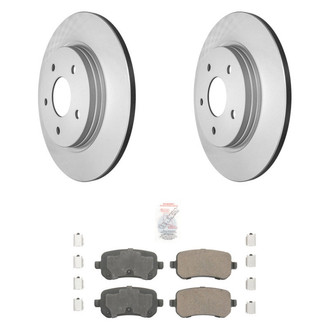 AmeriBRAKES® - AmeriPRO™ Plain Rear Brake Kit with Ceramic Pads