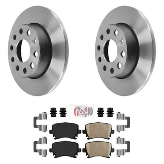 AmeriBRAKES® - AmeriPLATINUM™ Rear Brake Kit with Ceramic Pads