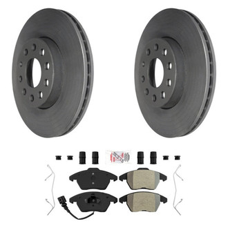 AmeriBRAKES® - AmeriPLATINUM™ Front Brake Kit with Semi-Metallic Pads
