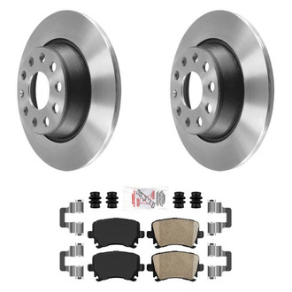 AmeriBRAKES® - AmeriPLATINUM™ Rear Brake Kit with Ceramic Pads