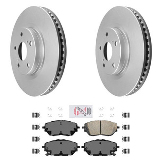 AmeriBRAKES® - AmeriPRO™ Plain Front Brake Kit with Ceramic Pads