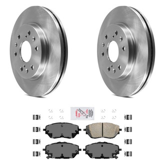 AmeriBRAKES® - AmeriPRO™ Plain Front Brake Kit with Ceramic Pads