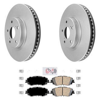 AmeriBRAKES® - AmeriPRO™ Plain Front Brake Kit with Ceramic Pads