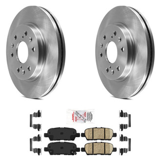 AmeriBRAKES® - AmeriPRO™ Plain Rear Brake Kit with Ceramic Pads