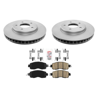 AmeriBRAKES® - AmeriPRO™ Plain Front Brake Kit with Ceramic Pads