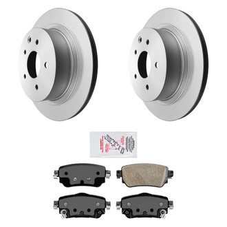 AmeriBRAKES® - AmeriPRO™ Plain Rear Brake Kit with Ceramic Pads