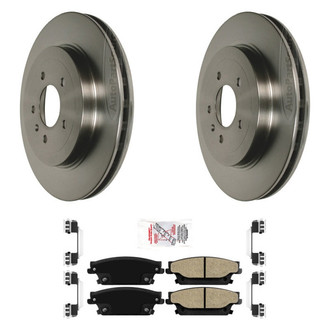 AmeriBRAKES® - AmeriPRO™ Plain Rear Brake Kit with Semi-Metallic Pads