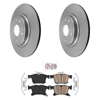 AmeriBRAKES® - AmeriPRO™ Plain Rear Brake Kit with Ceramic Pads