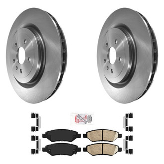 AmeriBRAKES® - AmeriPRO™ Plain Rear Brake Kit with Ceramic Pads