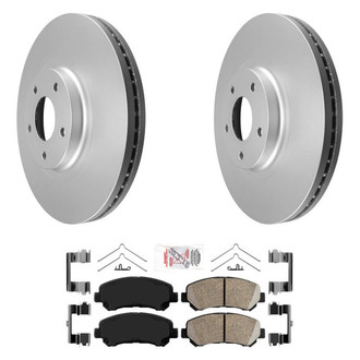 AmeriBRAKES® - AmeriPRO™ Plain Front Brake Kit with Ceramic Pads