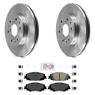 AmeriBRAKES® - AmeriPRO™ Plain Front Brake Kit with Ceramic Pads