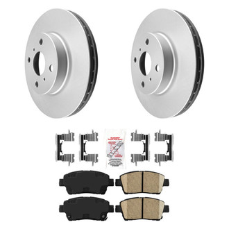 AmeriBRAKES® - AmeriPRO™ Plain Front Brake Kit with Ceramic Pads