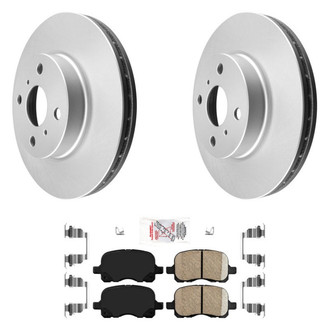 AmeriBRAKES® - AmeriPRO™ Plain Front Brake Kit with Ceramic Pads