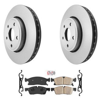 AmeriBRAKES® - AmeriPRO™ Plain Front Brake Kit with Ceramic Pads