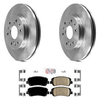 AmeriBRAKES® - AmeriPRO™ Plain Front Brake Kit with Ceramic Pads