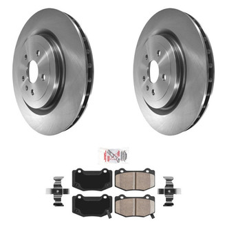 AmeriBRAKES® - AmeriPRO™ Plain Rear Brake Kit with Ceramic Pads