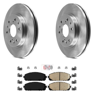 AmeriBRAKES® - AmeriPRO™ Plain Front Brake Kit with Ceramic Pads