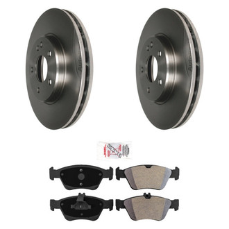 AmeriBRAKES® - AmeriPRO™ Plain Front Brake Kit with Semi-Metallic Pads