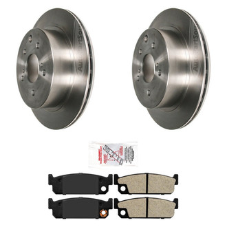 AmeriBRAKES® - AmeriPRO™ Plain Rear Brake Kit with Semi-Metallic Pads