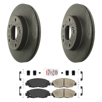 AmeriBRAKES® - AmeriPLATINUM™ Front Brake Kit with Ceramic Pads