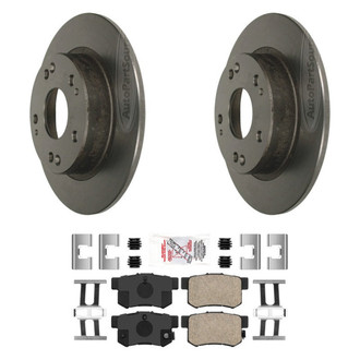 AmeriBRAKES® - AmeriPLATINUM™ Rear Brake Kit with Ceramic Pads