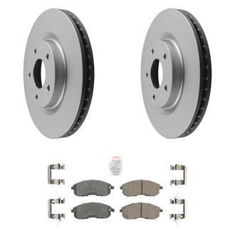 AmeriBRAKES® - AmeriPRO™ Plain Front Brake Kit with Ceramic Pads