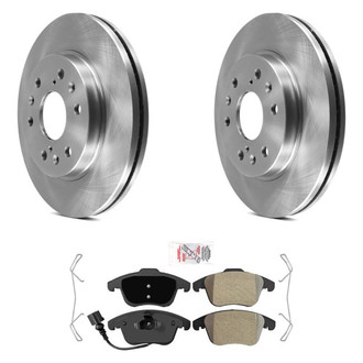 AmeriBRAKES® - AmeriPRO™ Plain Front Brake Kit with Semi-Metallic Pads