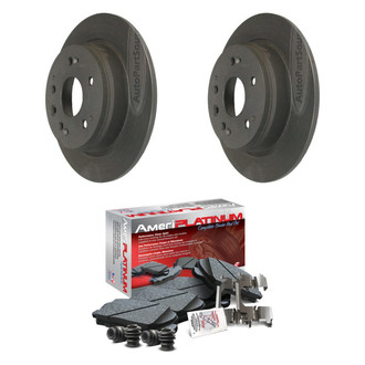 AmeriBRAKES® - AmeriPLATINUM™ Rear Brake Kit with Ceramic Pads
